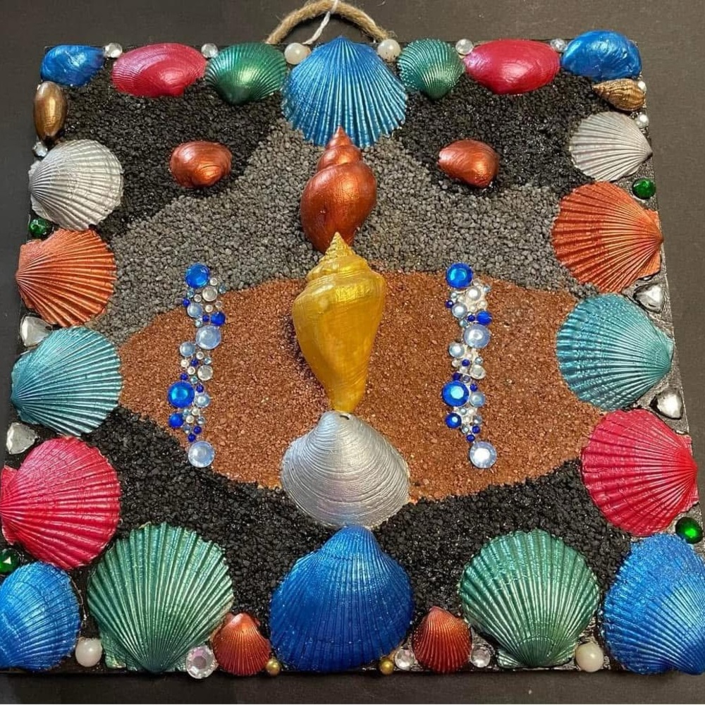 Colorful Seashell Wall Art Decor